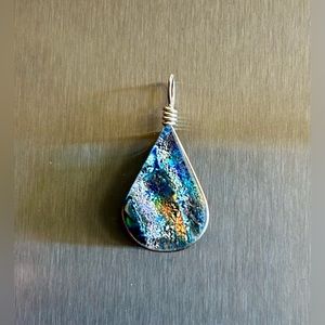 Dichroic glass pendant